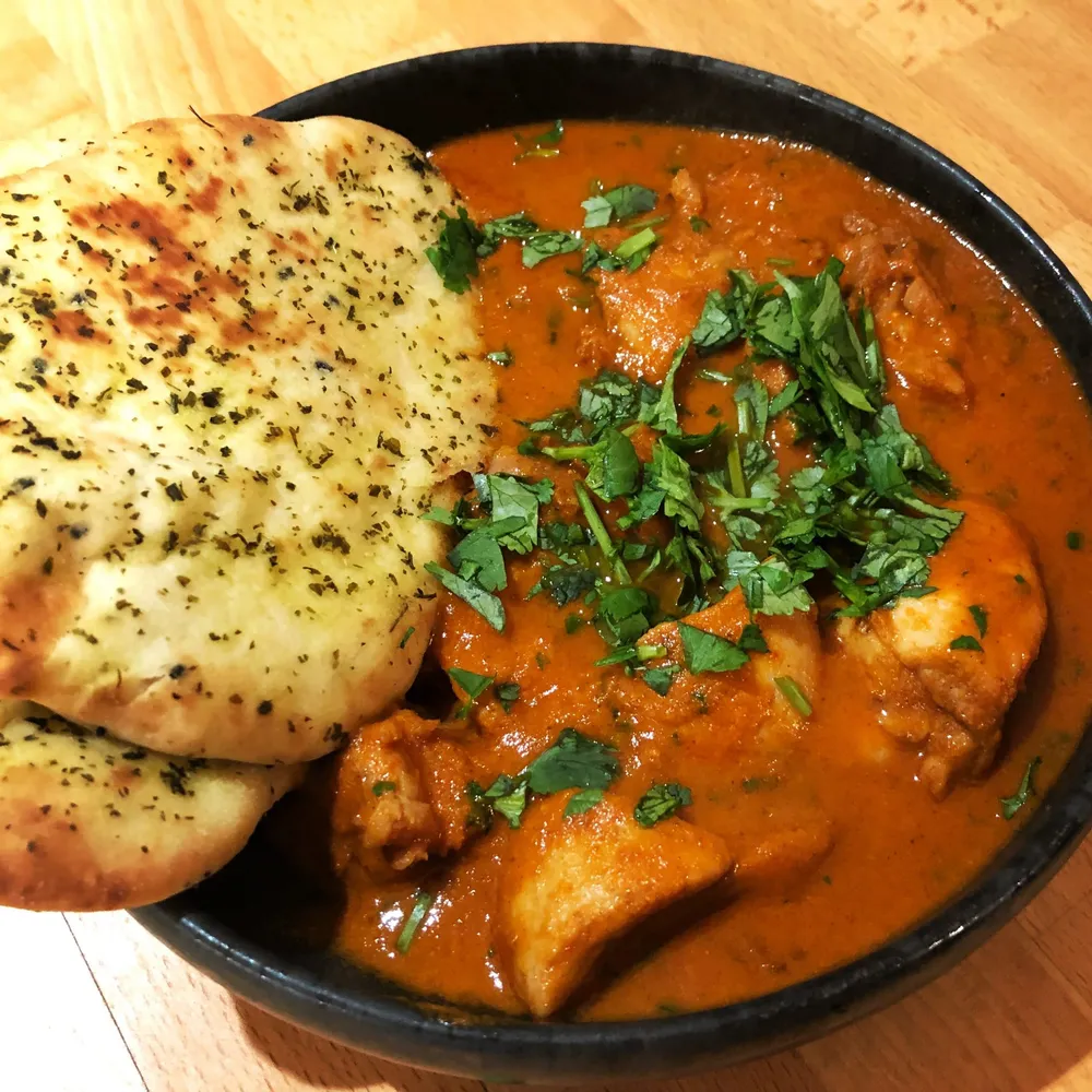 Chicken in a vegan gravy